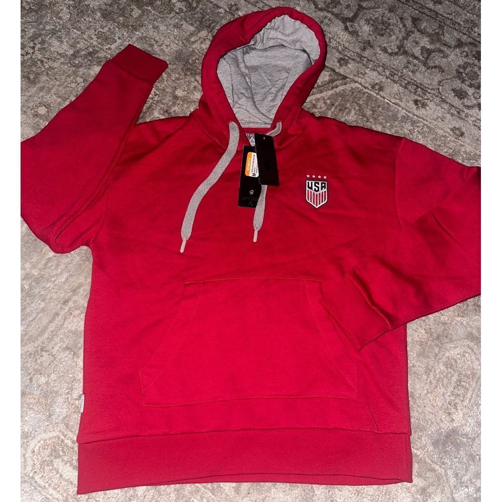 USA FIFA Women's Red hoodie Size M World Soccer World cup